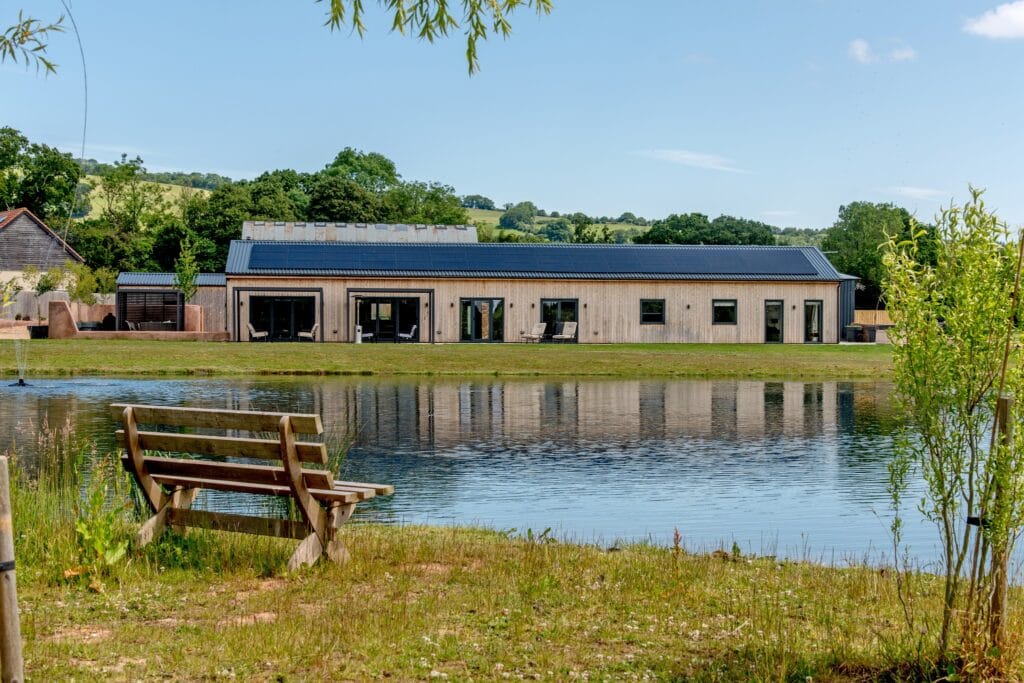Pitched trapezoidal roof solar system